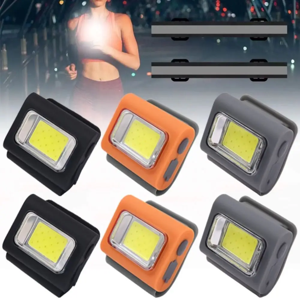 Portable Strong Light Headlamp With Magnetic COB Hat Clip Lamp USB Rechargeable LED Running Head Light Fishing