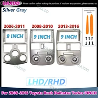 Marco de navegación Android para coche para Toyota Rush Daihatsu Terios 2006-2016 9 pulgadas 2 Din adaptador de radio estéreo Interior cable de fascia CD