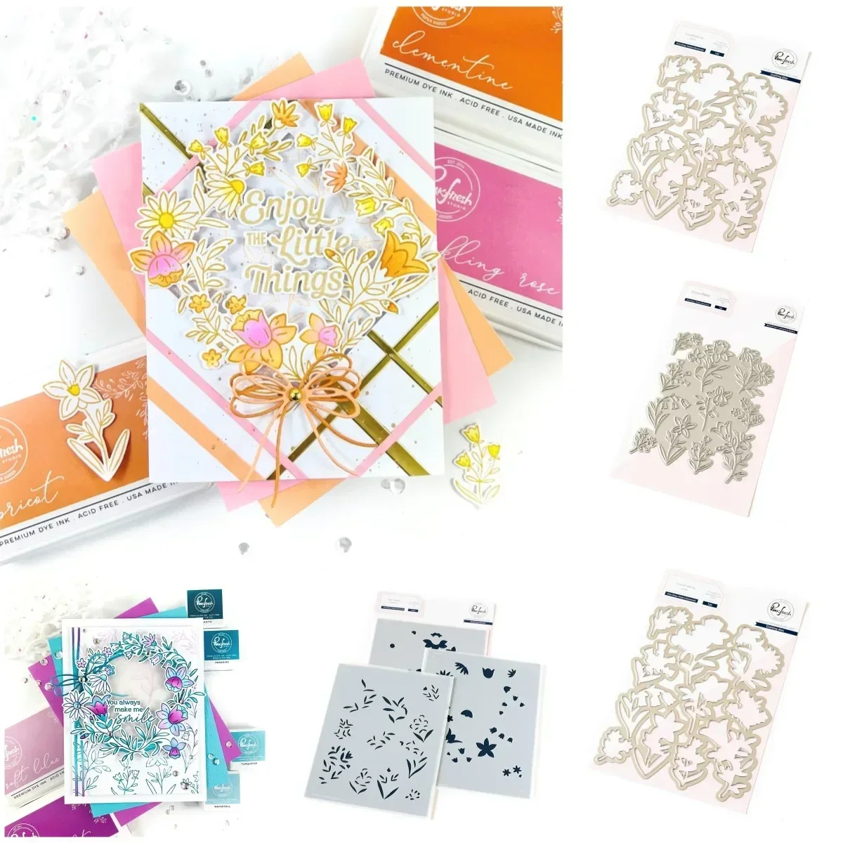 Bloom Modern Botanicals 2024 New Metal Cutting Clear Stamps Dies Stencil Hot Foil DIY Scrapbook Embossed Make Paper Card Album