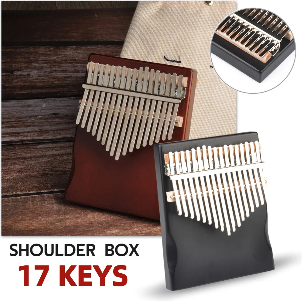 

Фортепиано из соснового дерева Mbira, 17-клавишное многофункциональное, нежное, удобное, Калимба с инструментом для настройки, наклейка, ноты