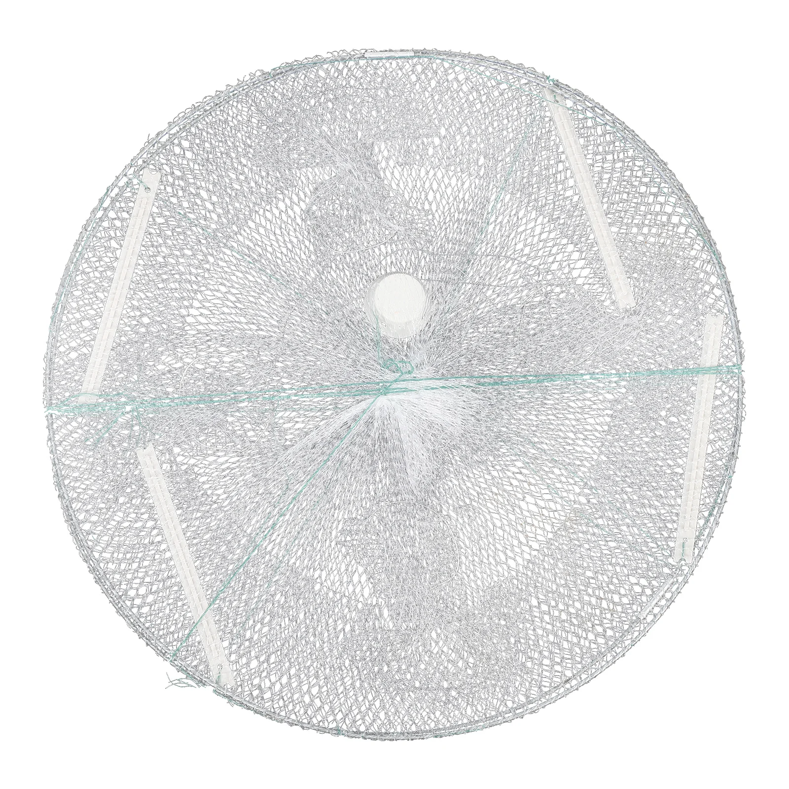 

Round Crab Outdoor Fishing Net Portable Stainless Steel Shrimp Trap Lobster Net Fish Cage Minnow Trap For Lakes Rivers Boats
