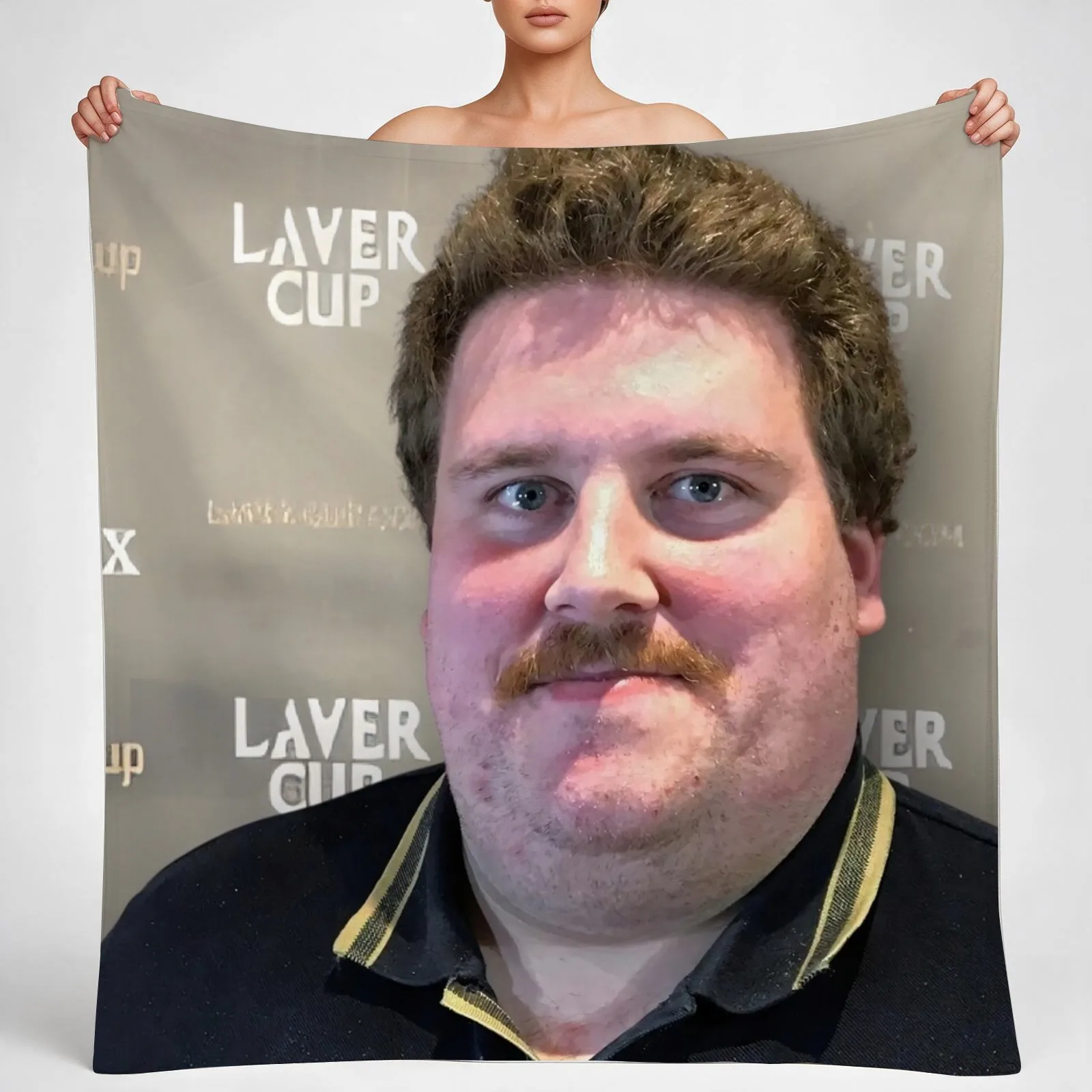 Drachenlord Poster - Rainer Winkler the Superstar (2024) Upscaled, high quality poster Throw Blanket couch