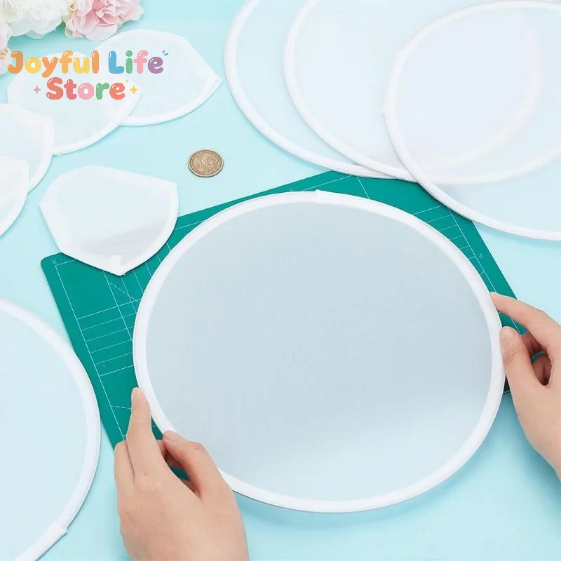 Hot Sale Folding Fan Simple Circular Performance Portable Round Hand Woman Foldable Blank Handheld