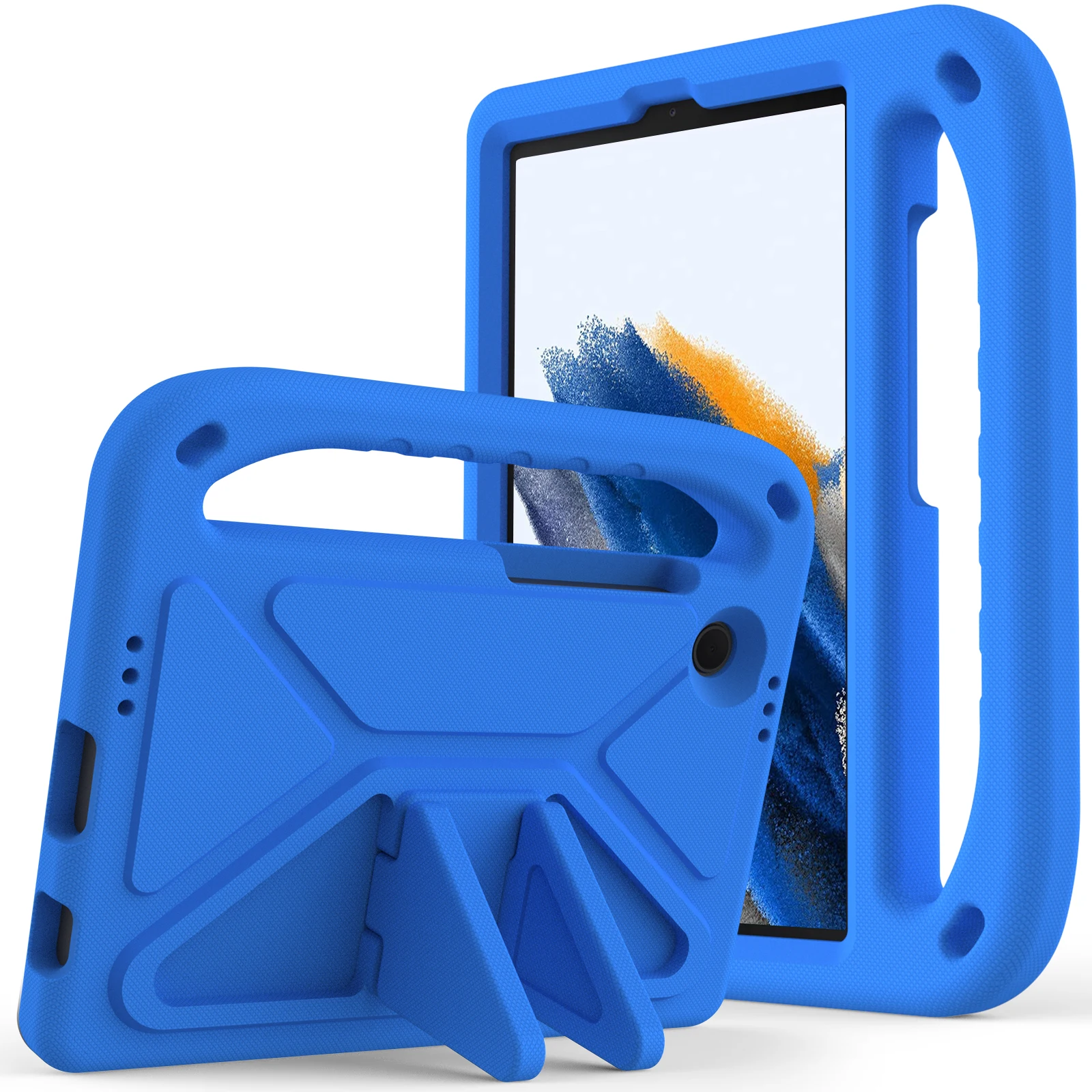 Etui z pianki EVA dla dzieci z funkcją podstawki do Samsung Galaxy Tab A9 Plus A8 10.5 SM-X200 X205 X207 S6 Lite 10.4 P613 P619 A7 Lite 8.7 T220 T500 — zdjęcie produktu 2