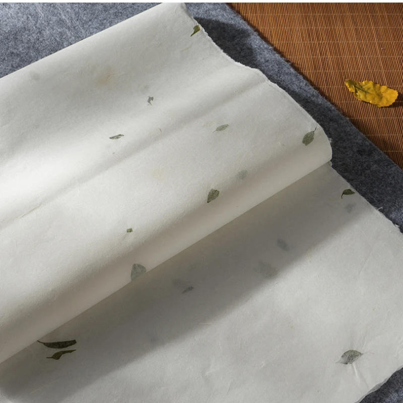 Yunlong Xuan Paper Handmade Plants Fiber Half Ripe Rice Paper Brush Cursive Calligraphy Chinese Landscape Painting Rice Papier