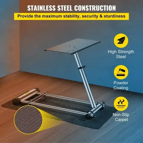 VEVOR Self-Career Race Rattstöd för Logitech G25 G27 G29 och G920 Hopfällbar Ratt Stativ Stol Gamer 8 best sales Logitech G29-stativ - №4