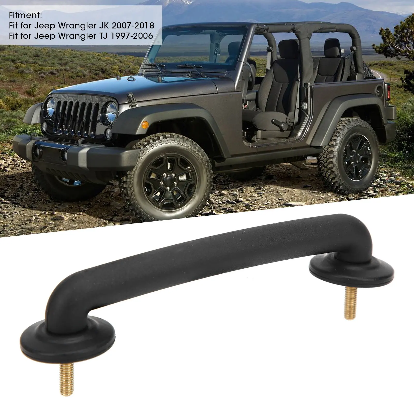 Auto Hood/ Windshield Hold Down Bracket Part 55176422 Fit For Jeep Wrangler JK 07-18 / TJ 97-06