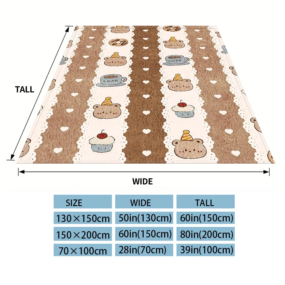 Sweet -Bear Nap Blanket,Flannel Blanket,Suitable For Sofas,Beds,Cars,Rooms,Offices,Camping,Exquisite Gift Blankets