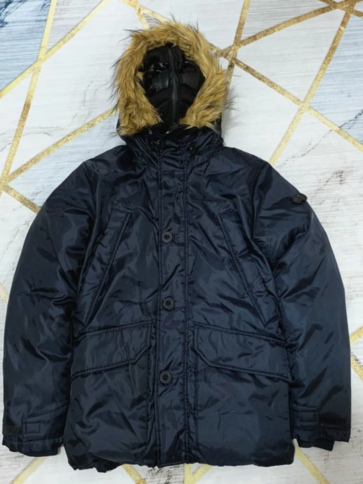 

Новая зимняя мужская пуховая куртка для активного отдыха, теплая, с капюшоном и меховым воротником, молодежная модная куртка-пальто