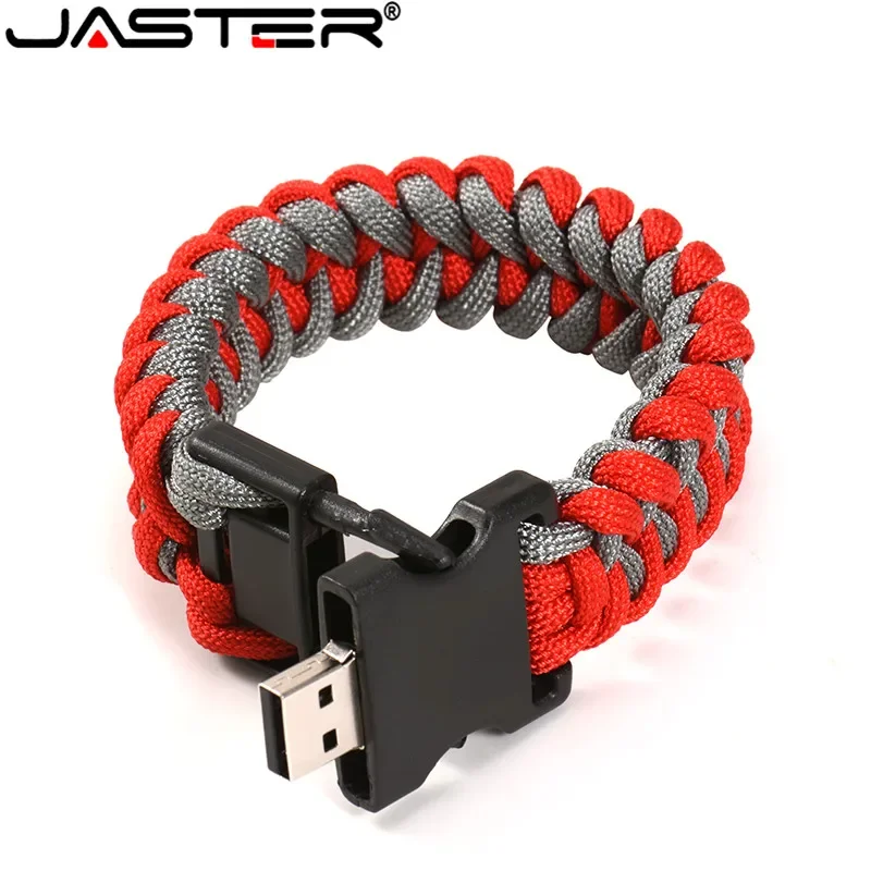 Nylon Braided Bracelets USB Flash Drive Pen Drive Outside U Disk Bracelets U Stick 4GB 8GB 16GB 32GB 64GB 128GB External Storage