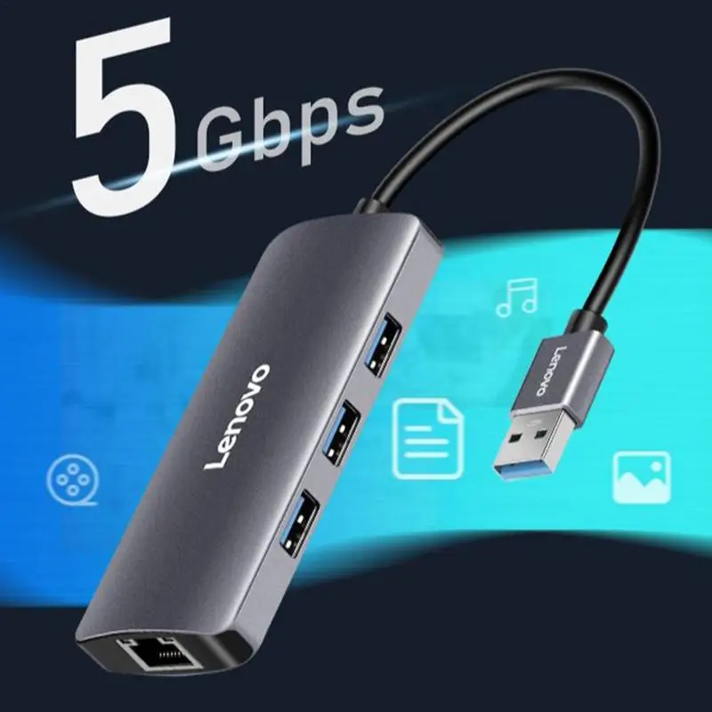 Lenovo USB3.0 Docking Station Durable High Speed USB Hub 3.0 Multiple Port For PC Computer Accessories Docking Station Adapter