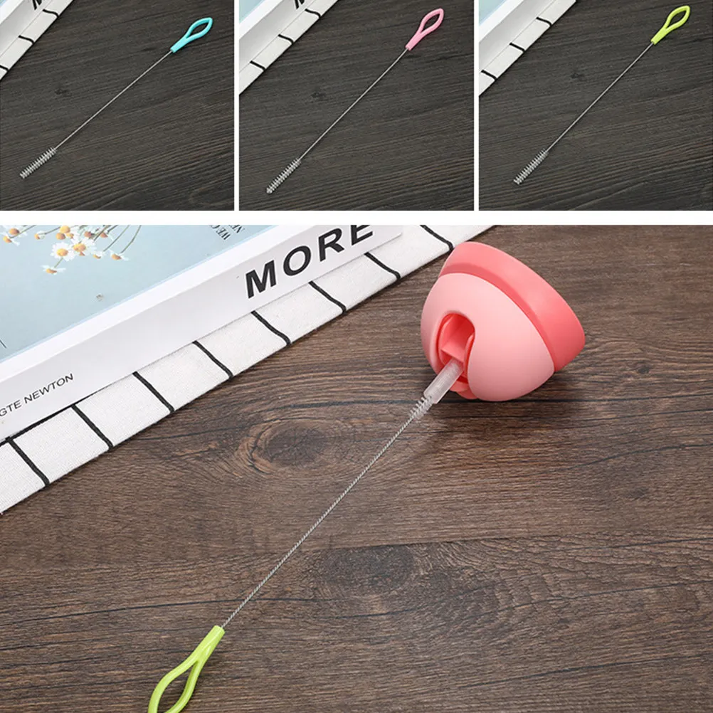 

Набор из 50 гибких щеток для чистки соломинок с нейлоновой щетиной и ручкой из нержавеющей стали, идеально подходят для бутылок с узким горлышком, соломинок для напитков и бутылок.