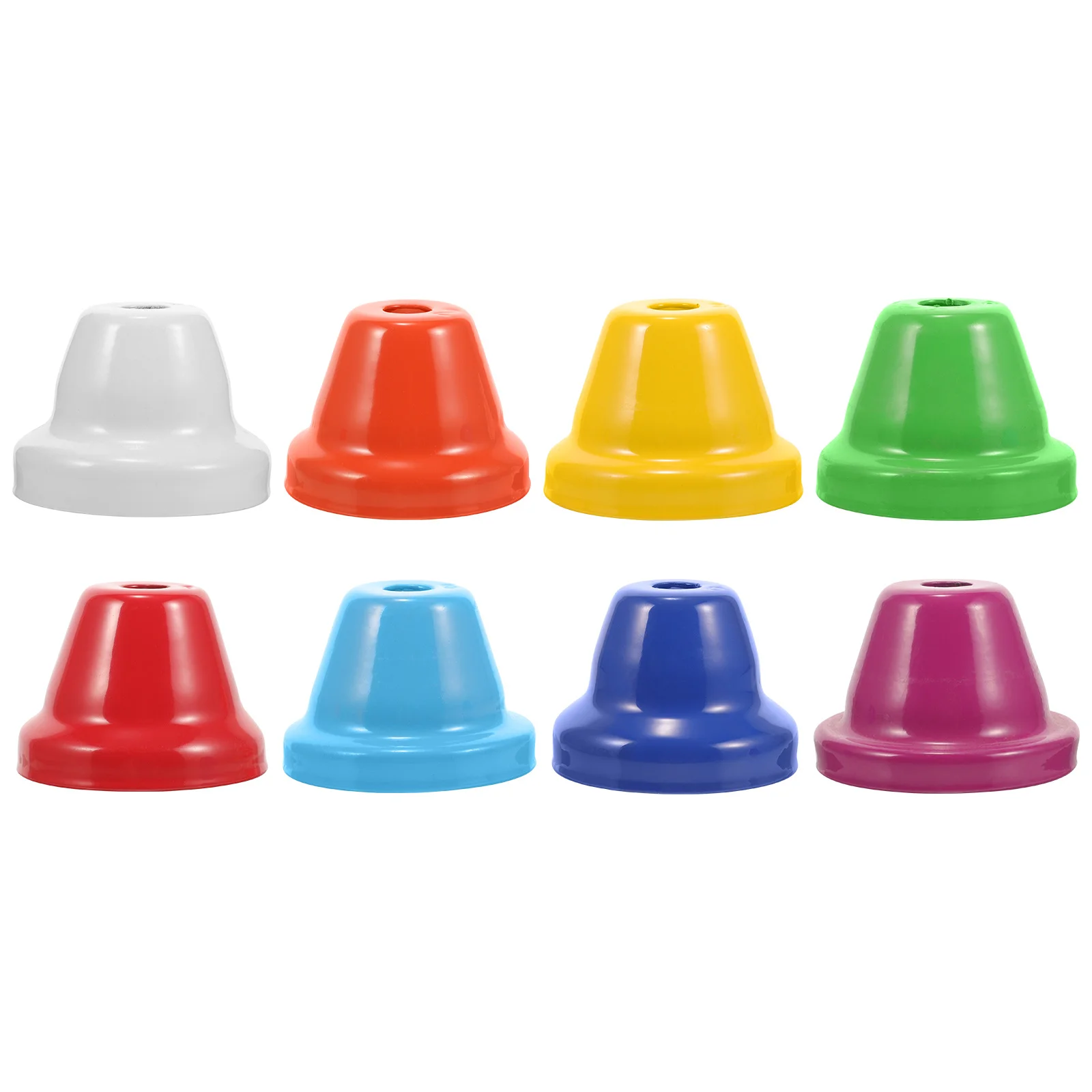 

8Pcs Orff Instrument Accessories Small Mini Decorative Metal Bells Colored Bells for DIY Crafts Children's Rhythm Learning
