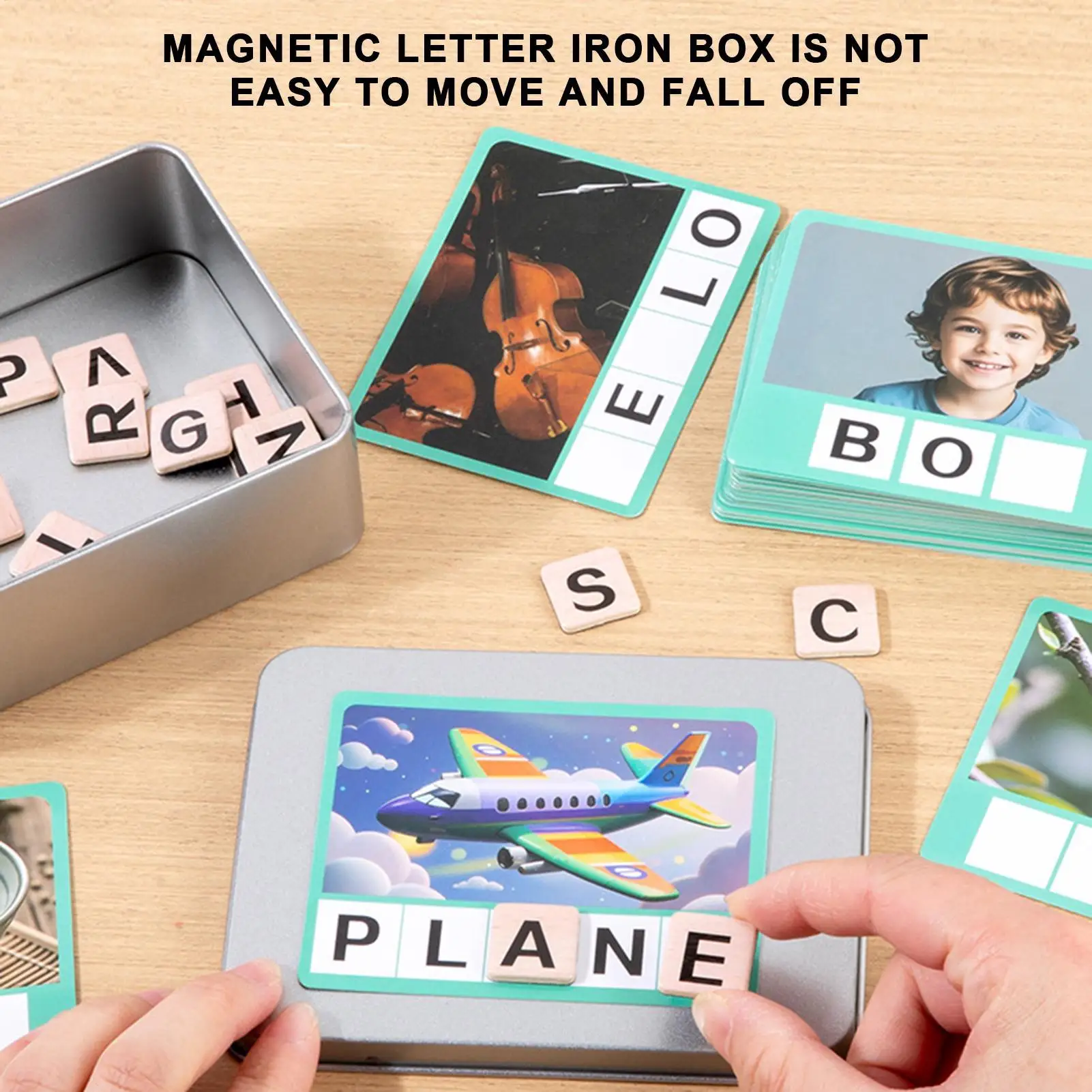 

Игрушки Монтессори, игры по орфографии алфавиту для малышей с флэш-картами, деревянные головоломки для раннего образования, мелкая моторика, игрушки, подарки