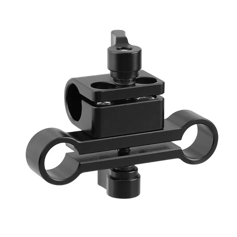 

15Mm single hole to double tube with knob locking SLR camera photography accessories