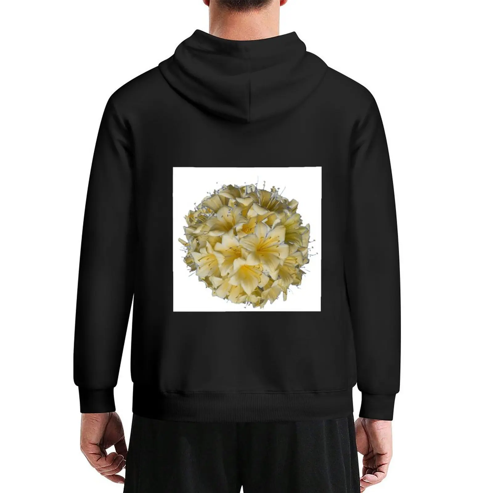 IVORY COLOR CLIVIA FLOWERS Hoodie men's sweat-shirt autumn jacket men men clothes men's autumn clothes pullover hoodies