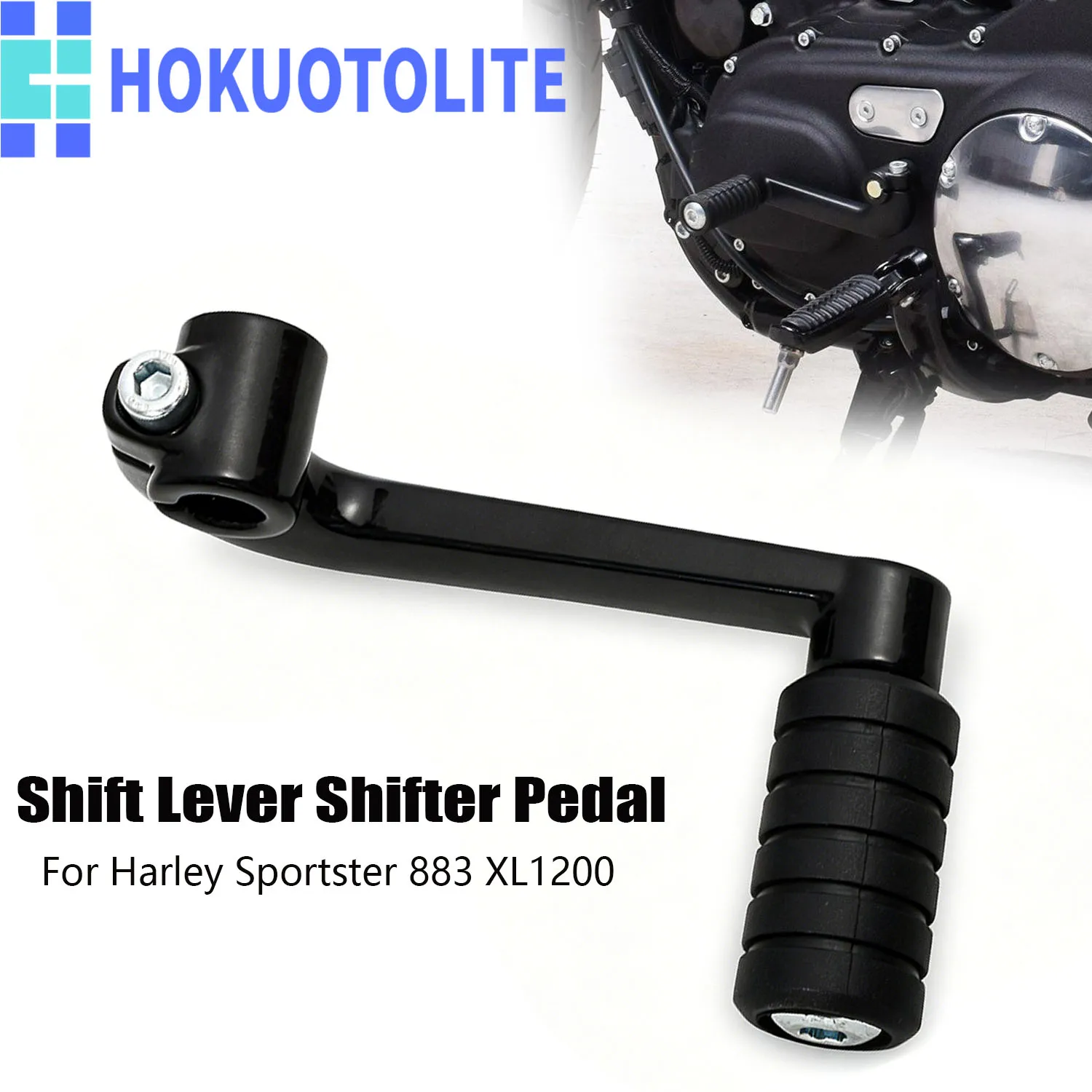 Motorcycle Mid Control Shifter Lever W/ Shift Pedal Peg For Harley Sportster XL 883 1200 Forty-Eight Seventy-Two Nightster