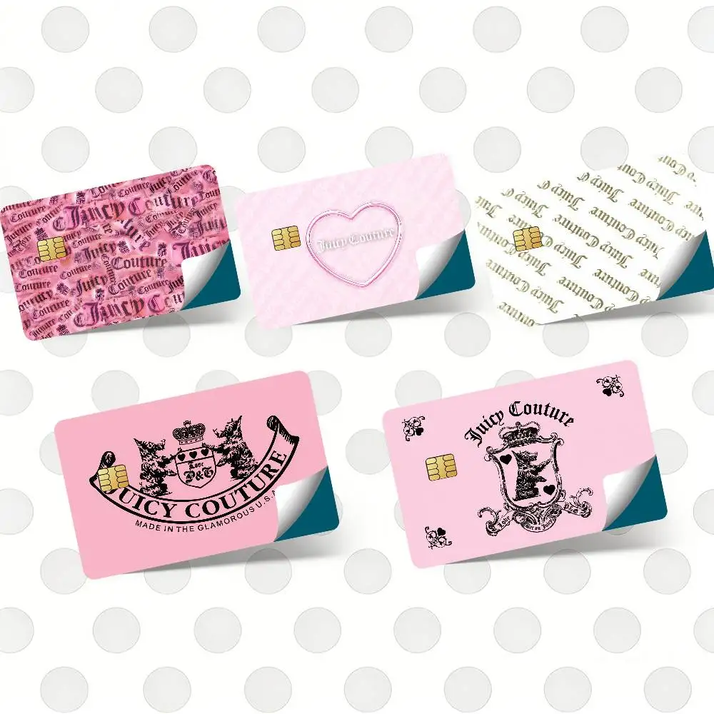 J-Juicy Fashion C-Couture Hot Sale Decor Exquisite Card Sticker for Debit Credit Bank Cards Skin Cover Gift Student