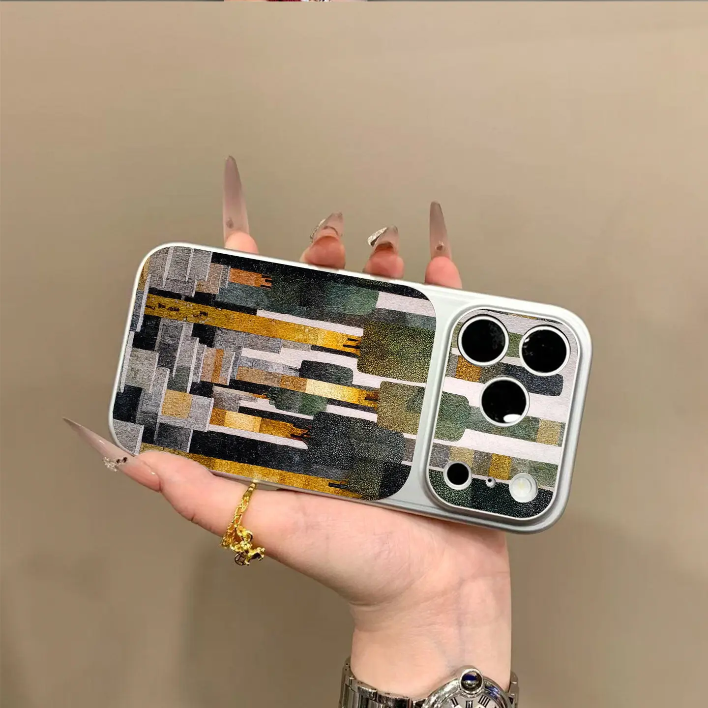 Vintage gold green window Phone Case For iPhone 17 Pro Max Air 16 E 15 14 13 12 11 Pro Max 17E 8 Plus X or 17 Serieso TPU Cover