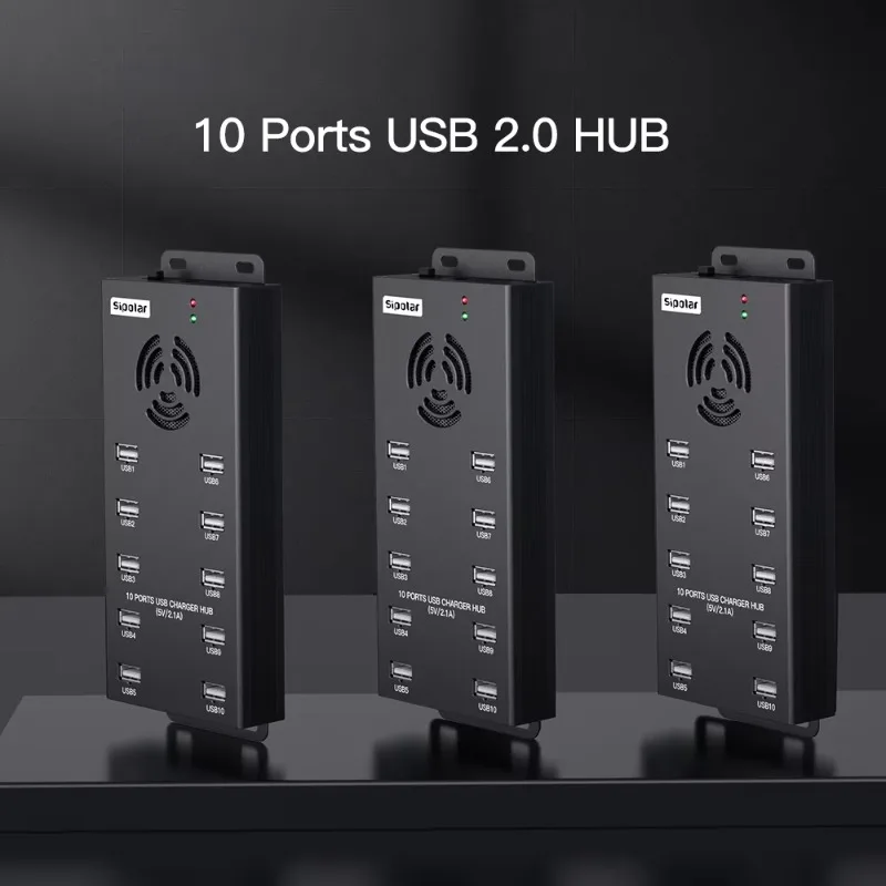 A-400 10 Port Usb 2.0  Hub for Phone Refurbished Mobile Phone Charging Station Locker Fast Charging Hub