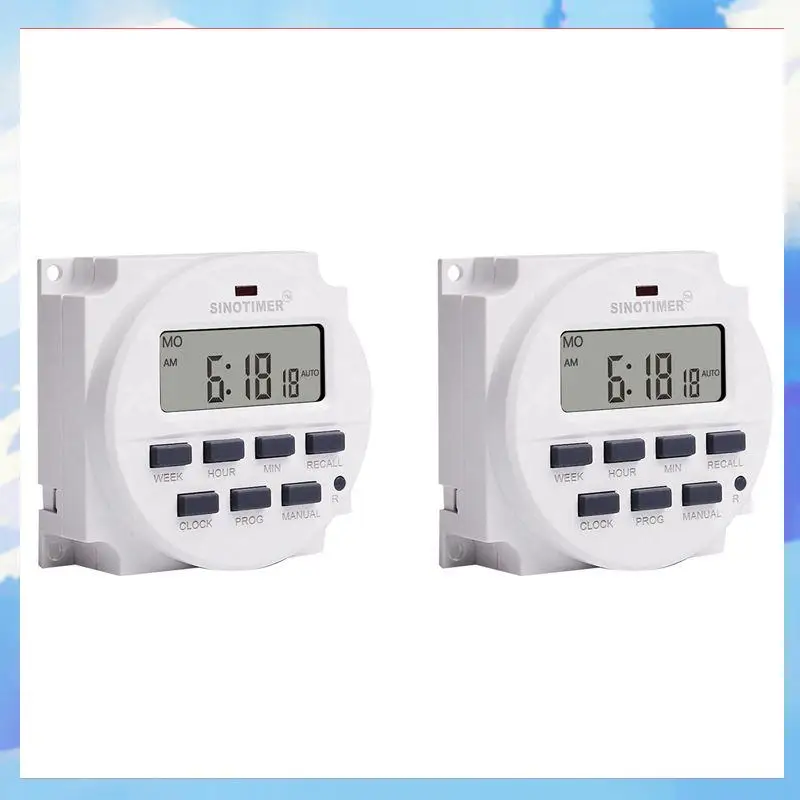 

2X SINOTIMER TM618H-4 DC 12 В Вольт Выходное напряжение Цифровой 7-дневный еженедельный программируемый таймер Реле времени Контроллер-[A22I]