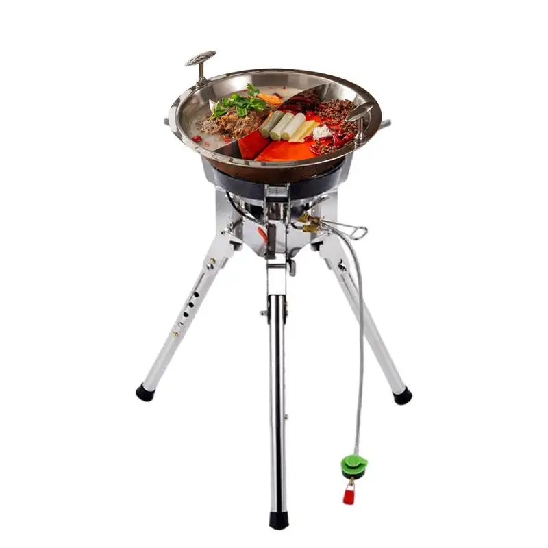 

Camping Stove Tourist Burner Big Power Gas Stove Cookware Adjustable Brackets Furnace Picnic Barbecue Tourism Supplies