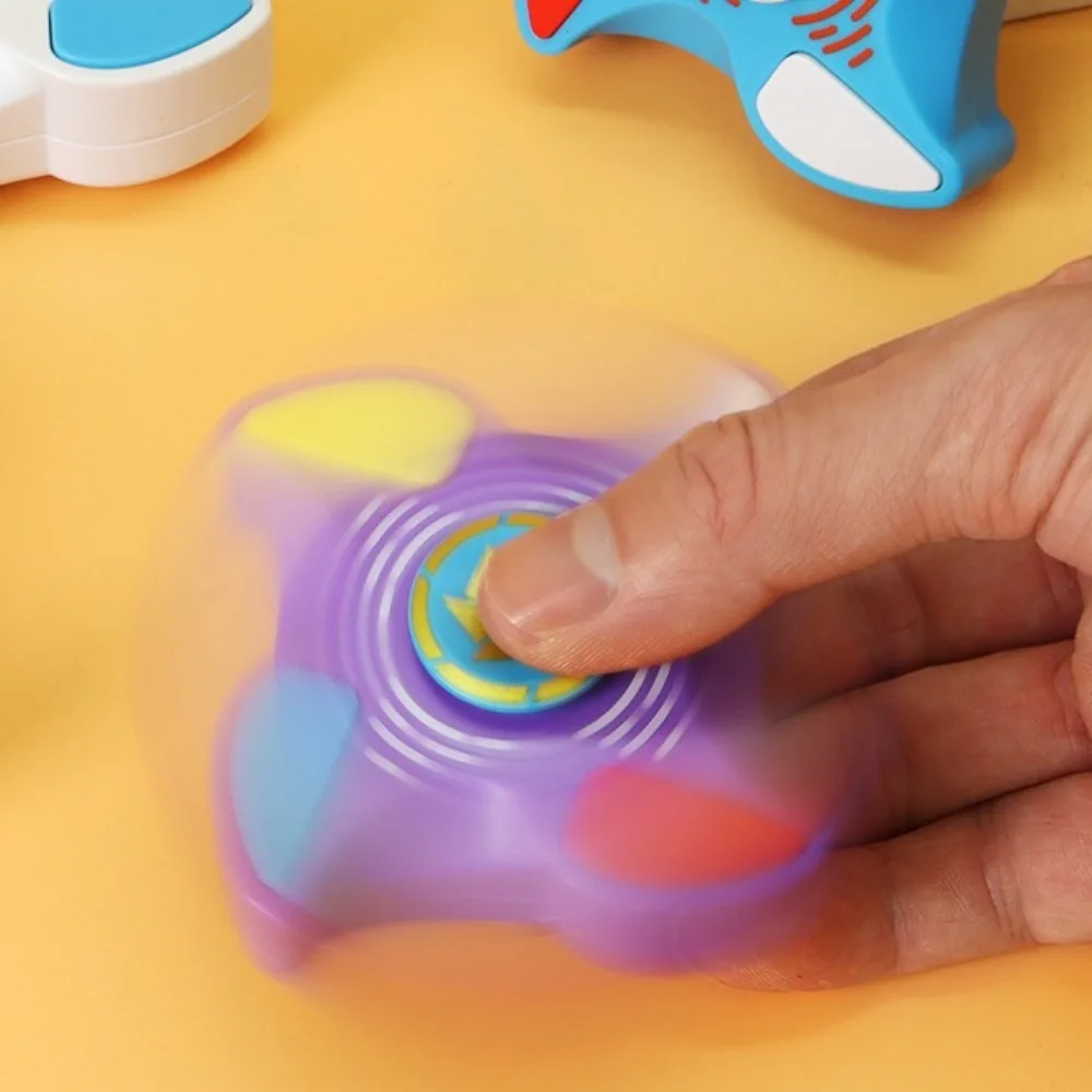 3 โหมดเกม Luminous Finger Gyroscope ของเล่นที่น่าสนใจเกม Groundhog ปลายนิ้ว Gyro เกมการศึกษา Sensory Hand Spinner ผู้ใหญ่