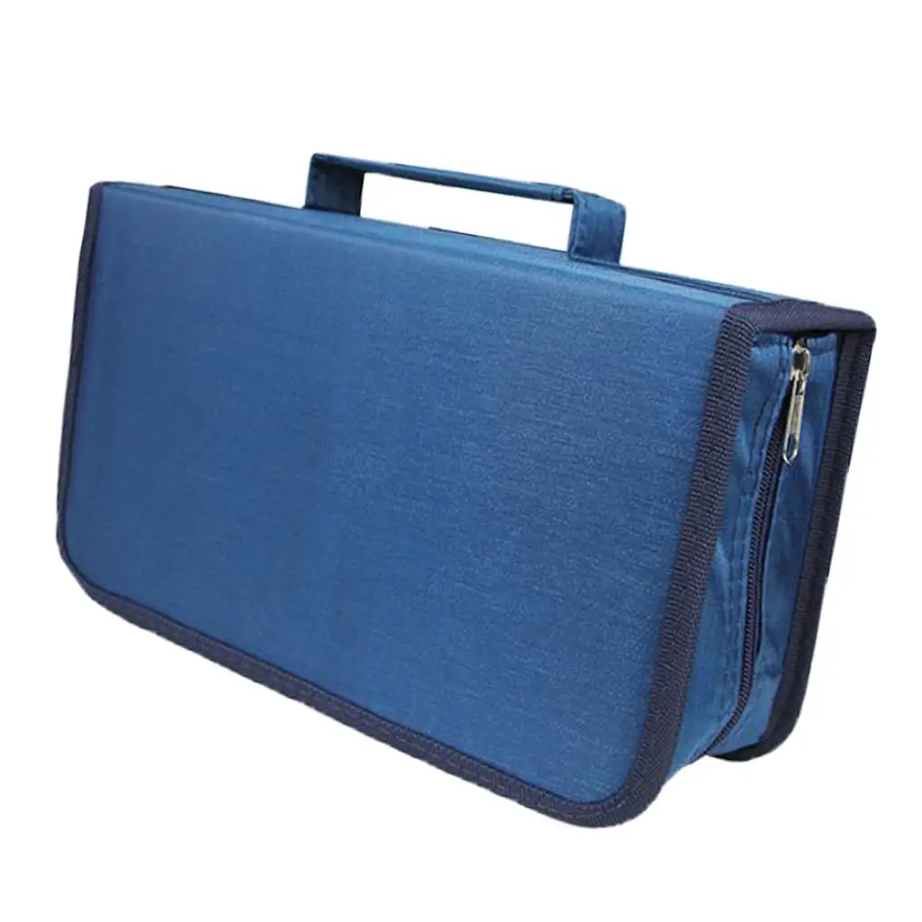 Portable CD DVD Wallet Holder 128 Capacity Media Storage Binder Organizer Carry Case for Universal Disc Protection