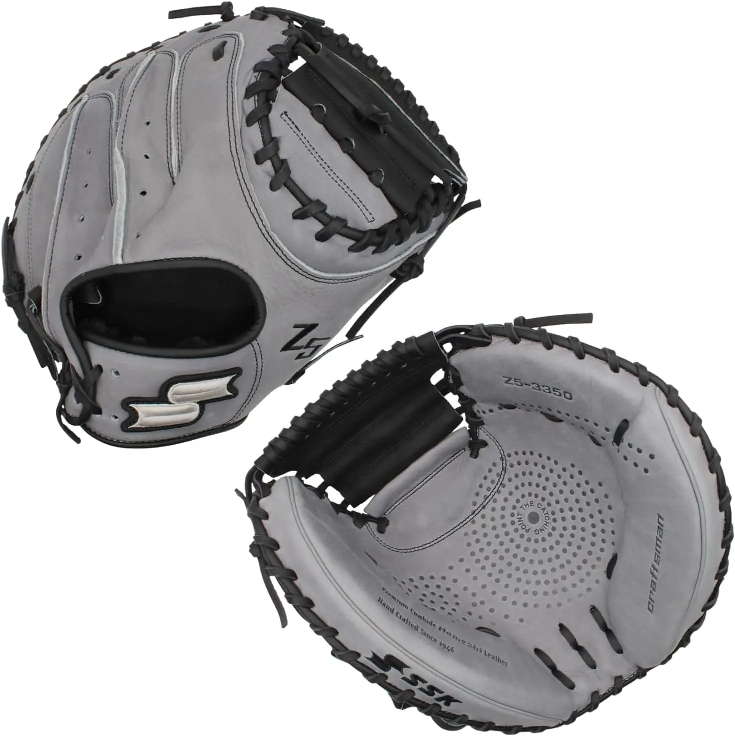 

32.5"-34" Baseball Catcher's Mitt – Premium Cowhide, Game-Ready Feel, Right & Left Hand Throw