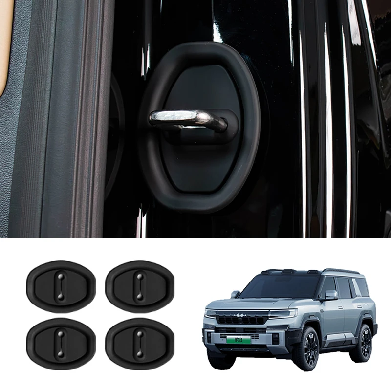 

Для BYD Leopard 8 Denza B8 2024+ дверной буфер, резиновая накладка, амортизирующий бесшумный силиконовый дверной замок, набор автомобильных аксессуаров, 4 шт.