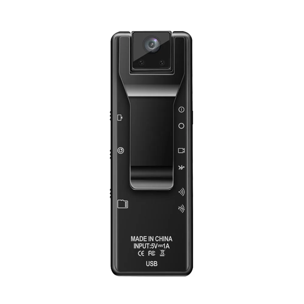 

32GB Memory 1080P WiFi Body Cam 1500mAh Wireless Body Camera with Night Vision, clip for Hiking, Delivery, Pet Walking PQ381