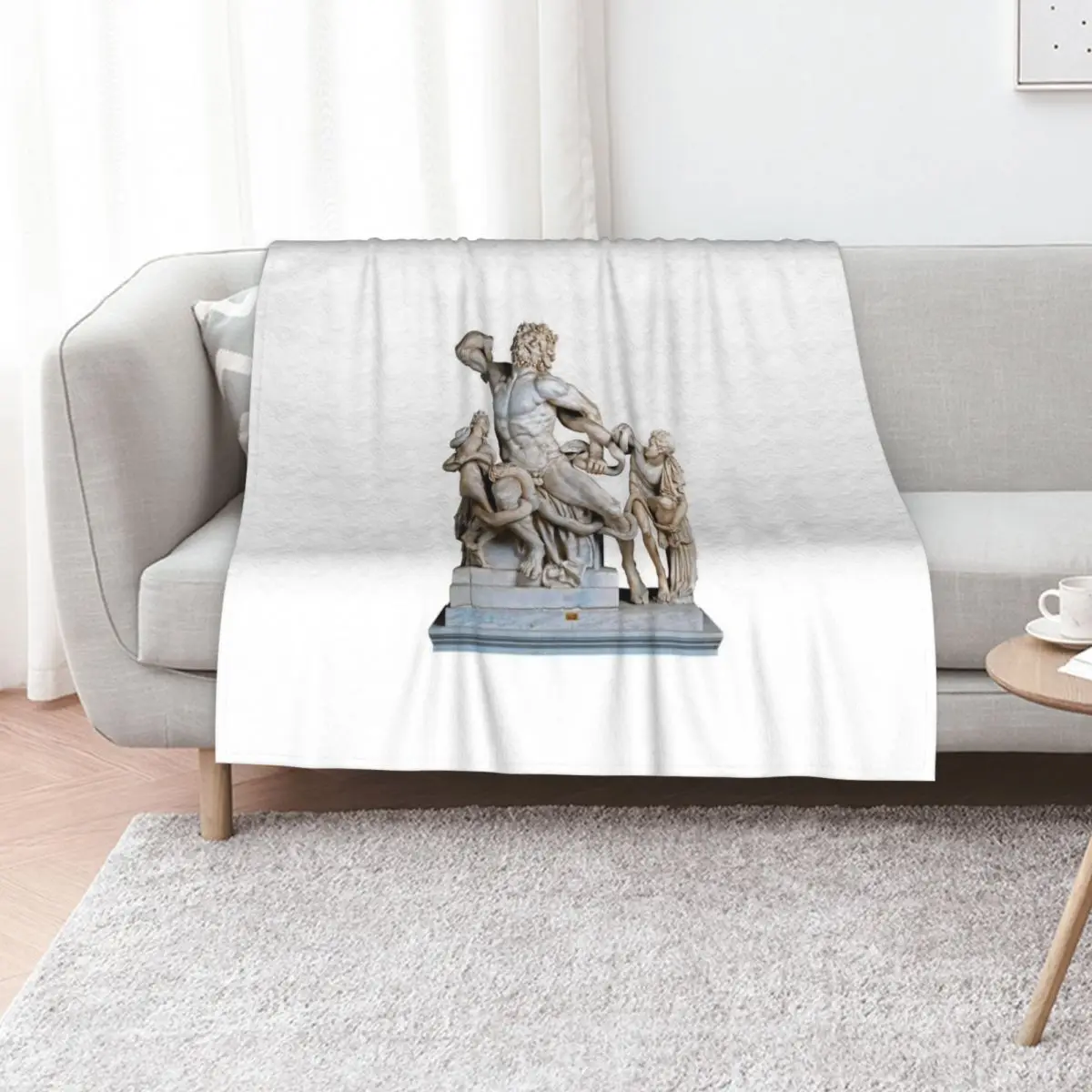 Laoco?n and his sons - Greek statue Throw Blanket bed plaid manga Flannel Luxury St Bed Fashionable Retros Blankets