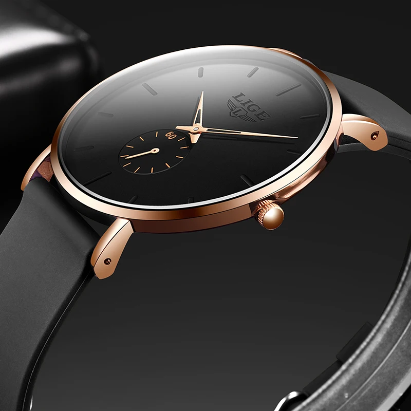 Reloj LIGE 2026, Nuevo Modelo Deportivo para Hombre, Marca de Lujo, Resistente al Agua, Ultrafino, de Cuarzo, Reloj Masculino