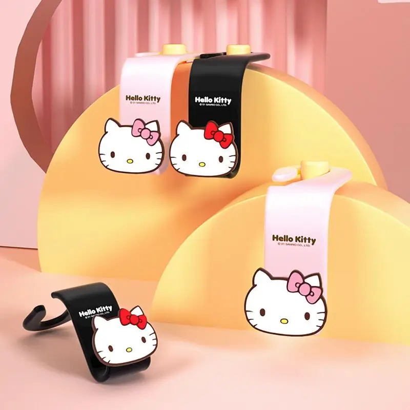 

Kawaii Sanrio HelloKitty автомобильный крючок мультфильм Куроми автомобильный несущий крючок на заднее сиденье Cinnamoroll аксессуары для салона автомобиля автозапчасти
