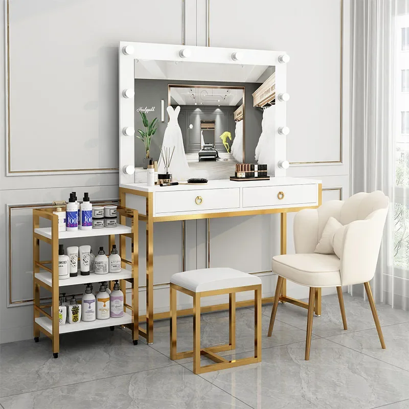 Makeup Table, School Artist Makeup Table, Makeup and Wedding Dress Shop Exclusive Illuminated Beauty Salon Dressing Table