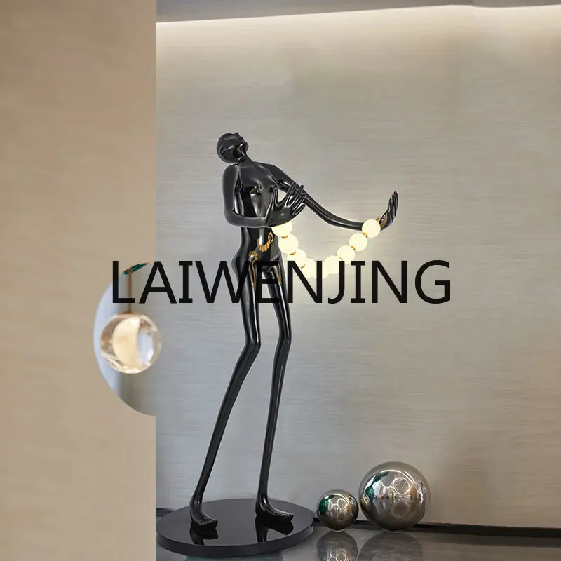 Customized Humanoid Art Sculpture Ball Floor Design Hotel Exhibition Hall Creative Large Figure