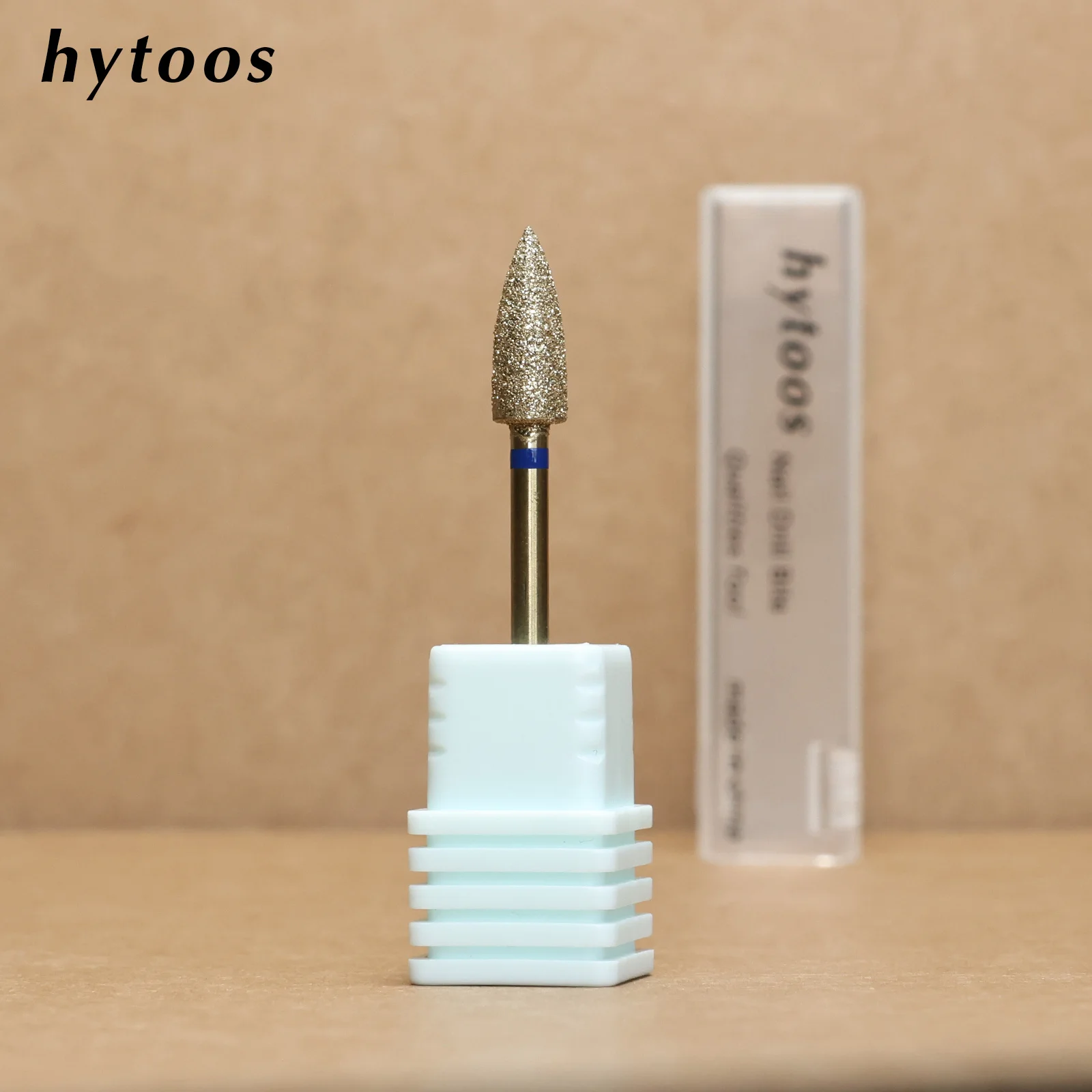 HYTOOS Pro Goldfarbene Diamant-Nagelbohrer, großer Kegel, russischer Nagelhautentferner, Hornhautentferner, Maniküre-Vorbereitungswerkzeug – Detail 9