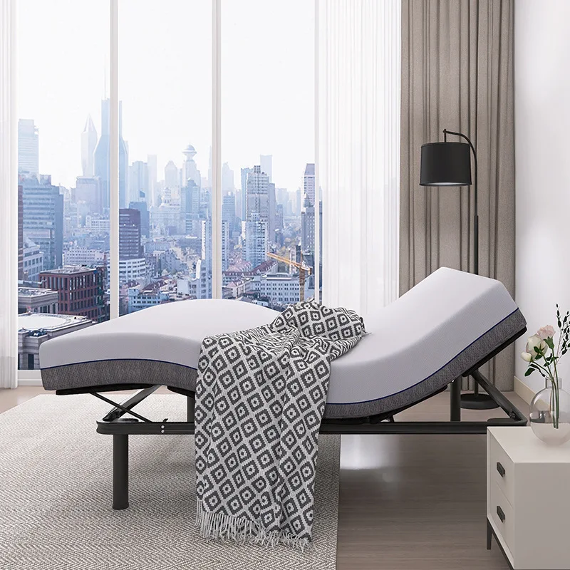 Letto intelligente camera da letto principale letto matrimoniale luce di lusso multifunzione 0 pressione materasso elettrico sollevamento integrato