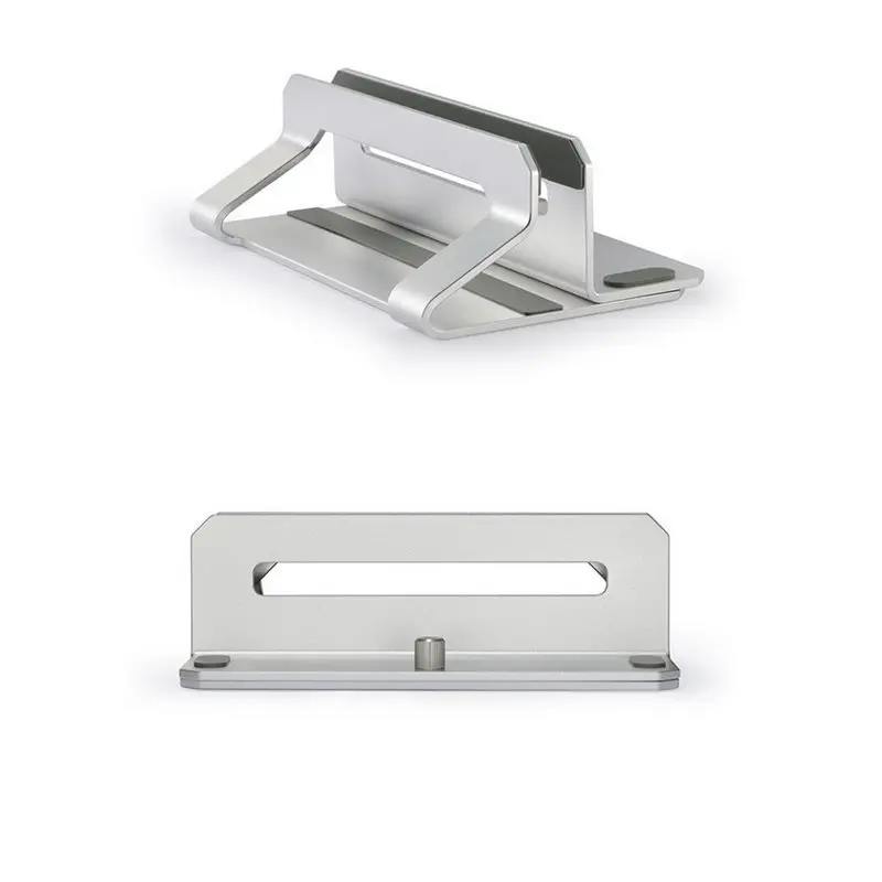 AT82-Laptop Stand Vertical For Desktop Holder Dock Adjustable Width For Desk Organizers And Storage Space Saving Design