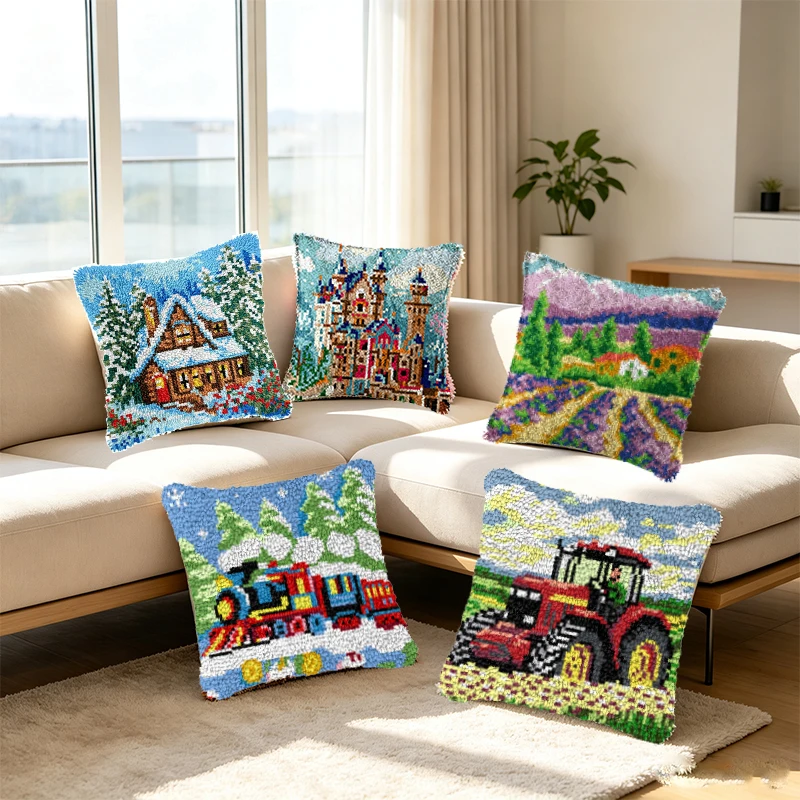 Embroidery Paper - Latch Hook Outdoor Series Cushion Pillowcase