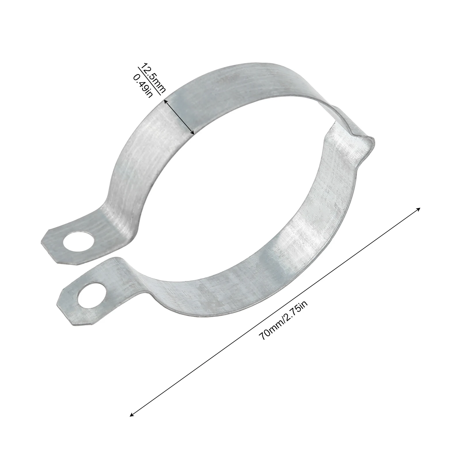 20pcs Pipe Clamps for 2inch Pipe Rigid Bracket Pipe Strap Clamp, Metal Split Ring Pipe Hanger Pipe