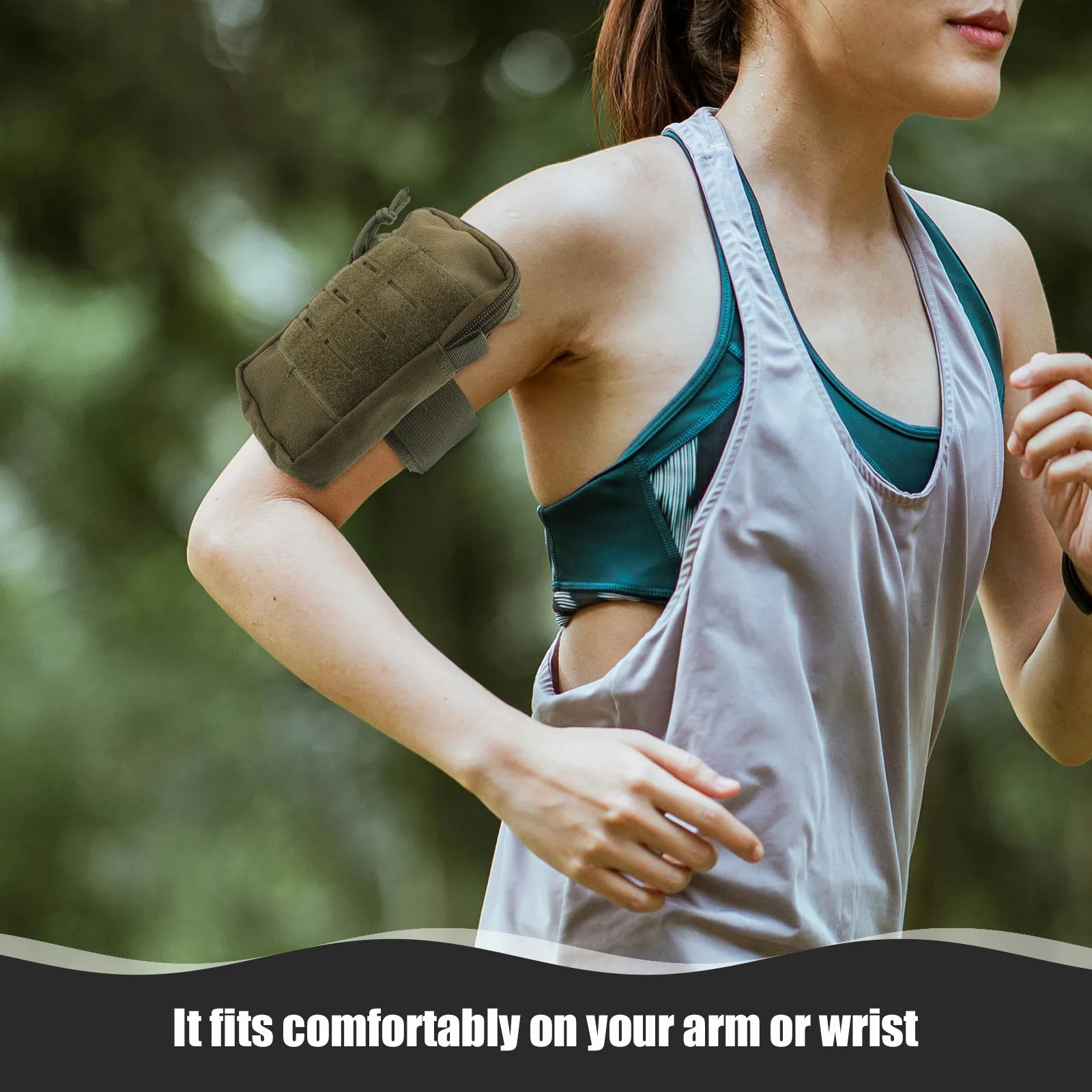 

Lightweight Waterproof Phone Armband Adjustable Sports Wrist Band for Running Jogging Gym Workout Portable Electronic Device