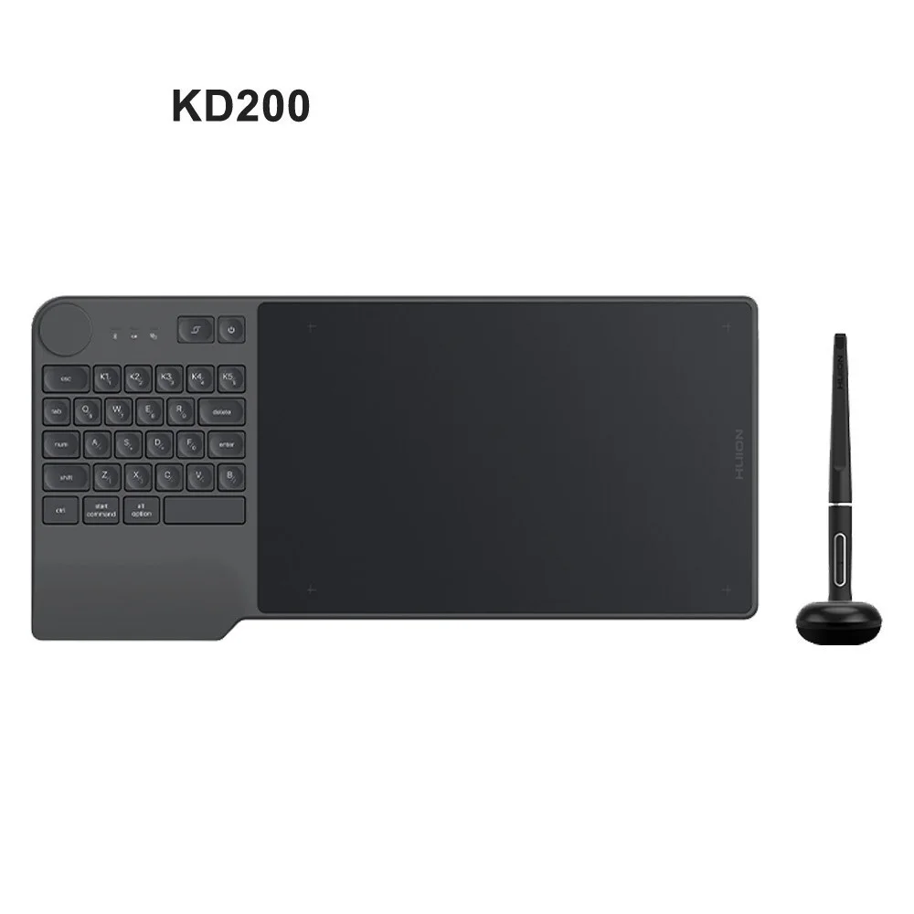 

Top Inspiroy Keydial KD200 планшет с безбатарейным стилусом, беспроводная графическая цифровая доска для рисования с клавиатурой, цифровой планшет