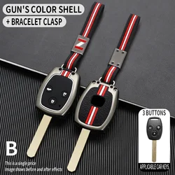 2/3 Bottons Zinc Alloy Metal Car Key Case Cover Shell for Honda CR-V Accord Civic CRV CRZ FIT Pilot Insight 2008 2009 2010 2011