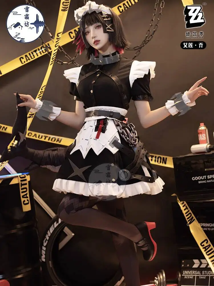 ورشة عمل Snow Frost Zero Zone Shark Girl Aileen Joe أزياء تنكرية للتدبير المنزلي الفيكتوري لعبة الرسوم المتحركة مجموعة كاملة من الإناث #2