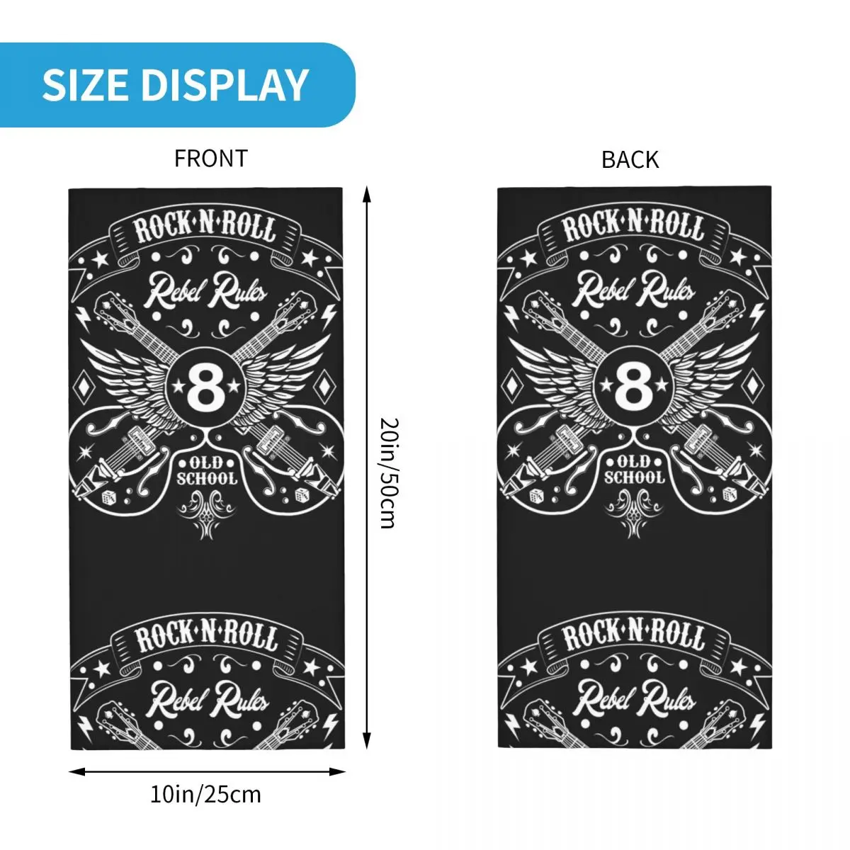 Unisex Rock Rockabilly motociclistas Bandana, tampa do pescoço, Balaclavas impresso, lenço de máscara, Headwear quente, equitação, adulto, toda a temporada