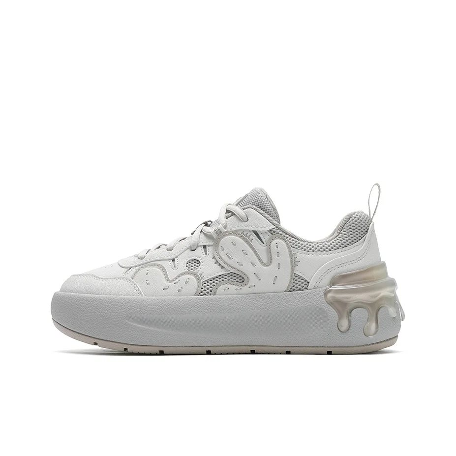 FILA CACTI Cactus Shoe Lightweight And Breathable Low top Skateboard Shoes Women's White Gray F12W531208FBA