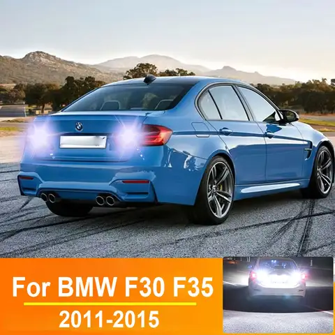 BMW 3 시리즈 F30 F35 2011 2012 2013 2014 2015 차량용 백업 램프, BA15S P21W 1156 Canbus용 LED 후진등, 2 개 BMW 3 시리즈 F30 F35 2011 2012 2013 2014 2015 차량용 백업 램프, BA15S P21W 1156 Canbus용 LED 후진등, 2 개