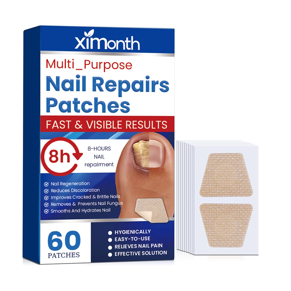 

60Pcs Toenail Patch Waterproof Nail Repair Patches Nail Ingrown Correction Stickers for Discolored Or Damaged Nails