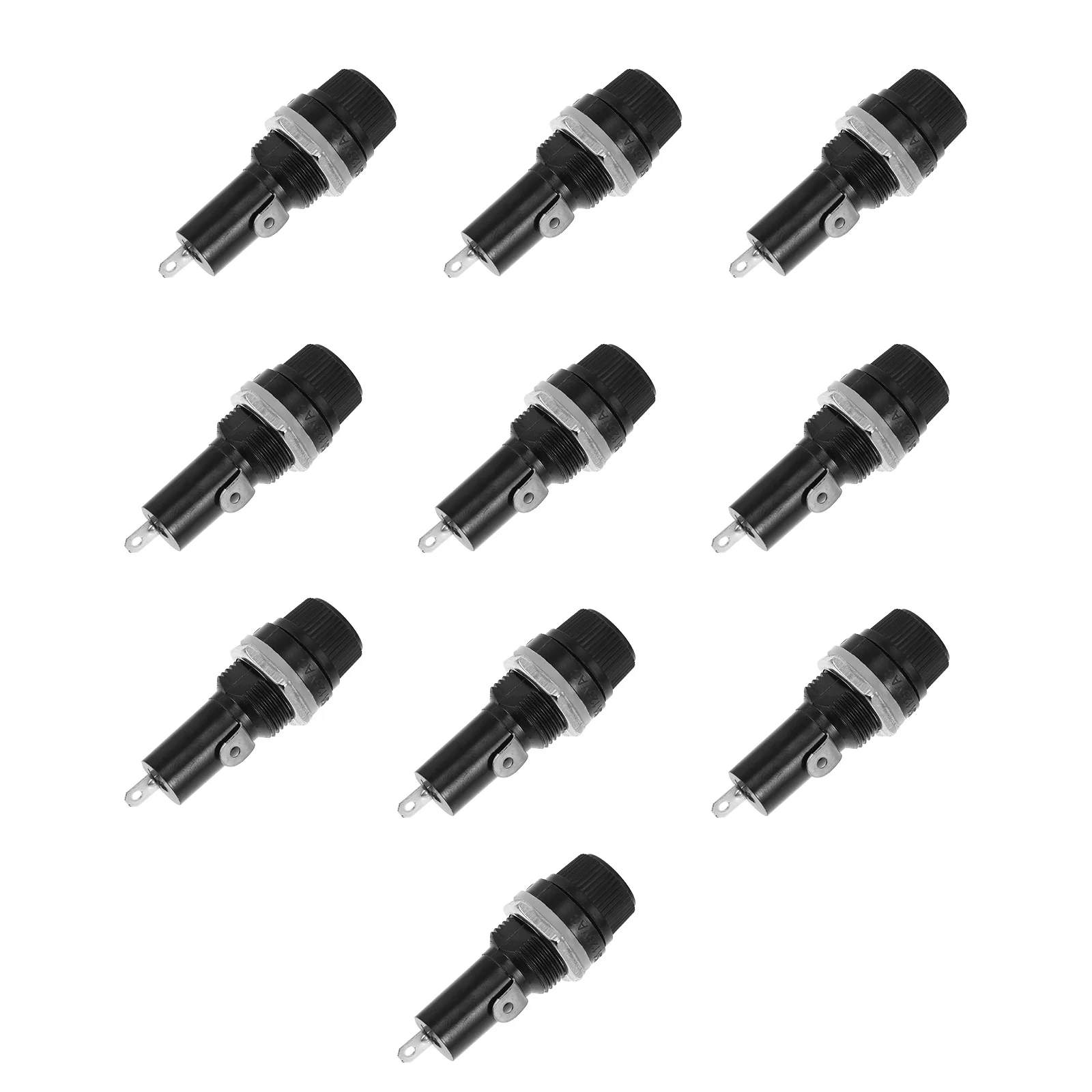 10pcs Car Holder Black -1 Heat Resistant Fuse Box For Auto Electrical Protection Audio Fuse Block Professional Use